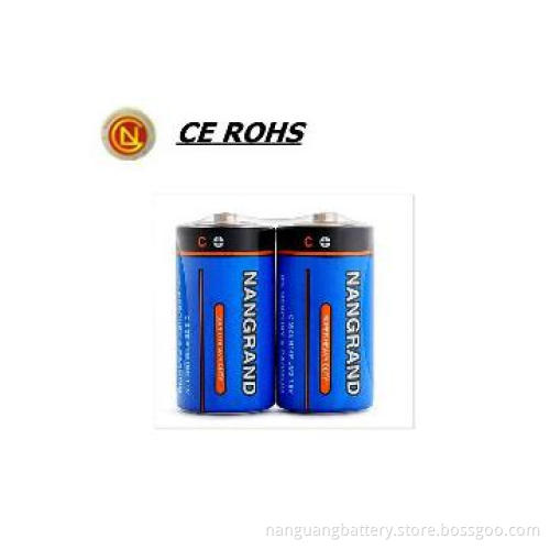 Zinc carbon 1.5v R14 c battery